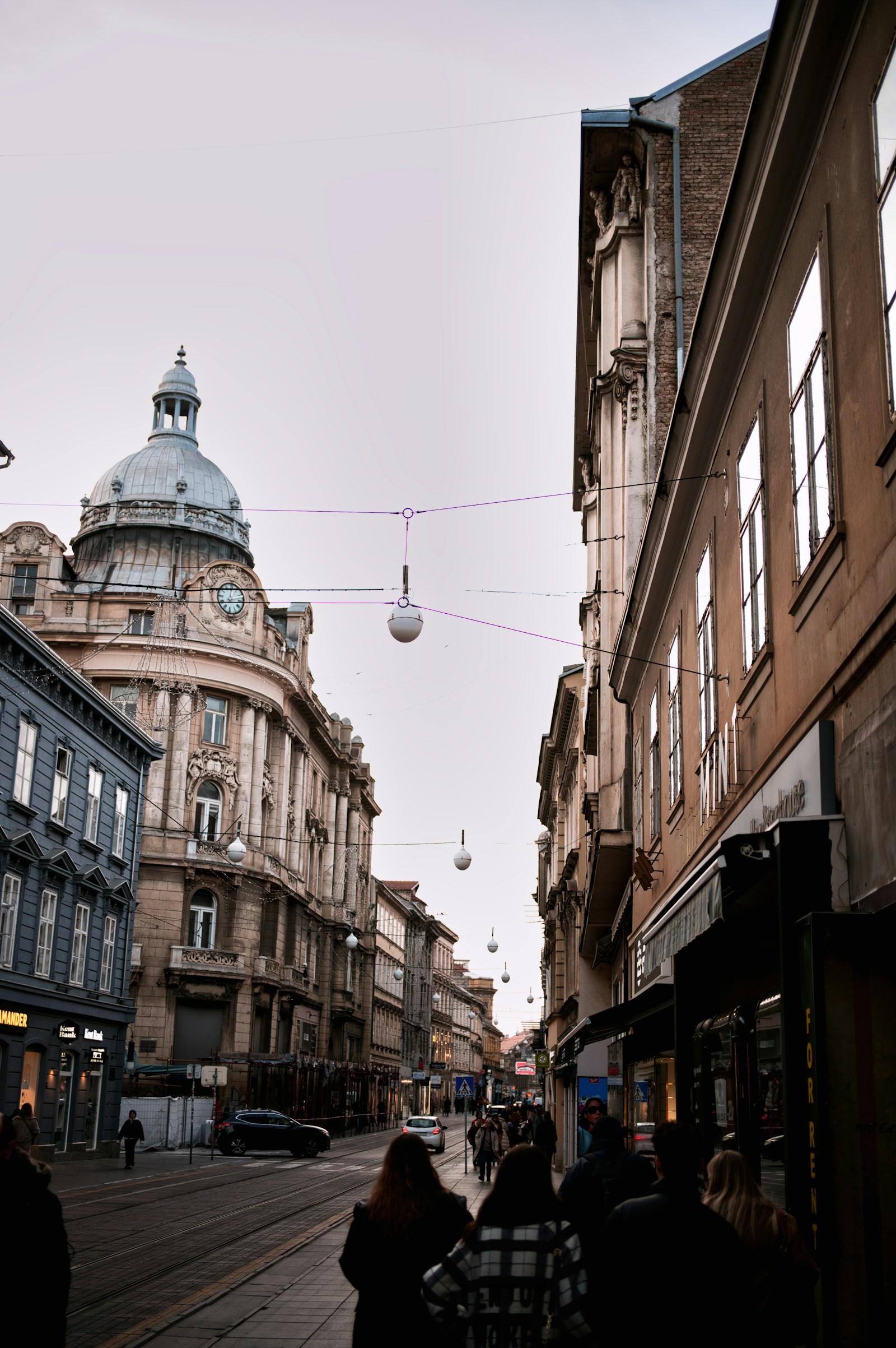 Zagreb skyline and modern urban architecture
